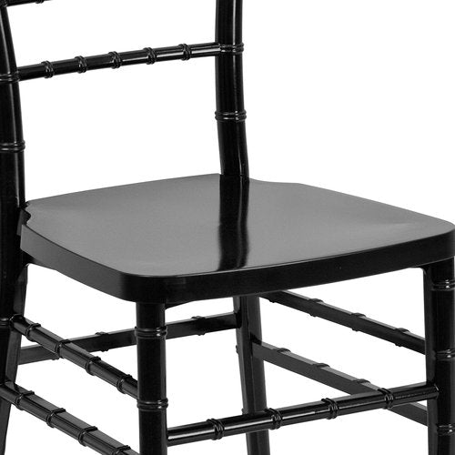 Flash Furniture HERCULES PREMIUM Series Black Resin Stacking Chiavari Chair
