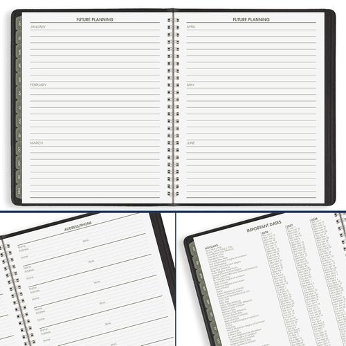 AT-A-GLANCE 2026 Planner, Monthly, 7" x 8.75", Medium, Recycled, Black (70120G0526)