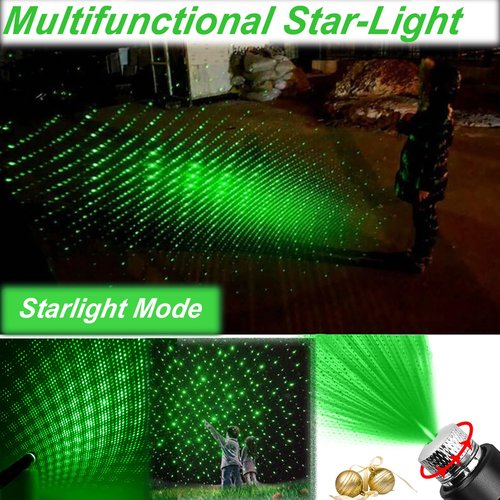 MEUSNO Green Laser Pointer High Power, USB Rechargeable Green Laser High Power Pointer Long Range Laser Pointer Laser Light Pointer for Presentations