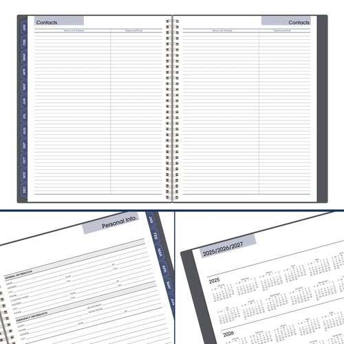 AT-A-GLANCE 2026 Planner, Monthly, 8-1/2" x 11", Large, DayMinder, Gray (GC4700726)