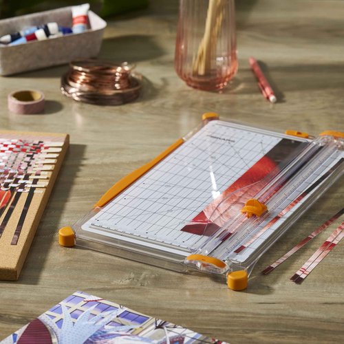 Fiskars Precision Paper Trimmer, Easy and Accurate Crafting Tool, Cuts Straight for Crafts, Cards, and More