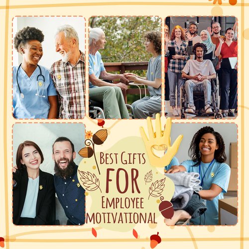 Foilswirl 60 Sets Employee Appreciation Gifts Bulk Gold Hands Lapel Pins with Inspirational Cards and Opp Bags Volunteer Motivational Pin Recognition Gifts for Teacher Nurse Team Staff Social Worker