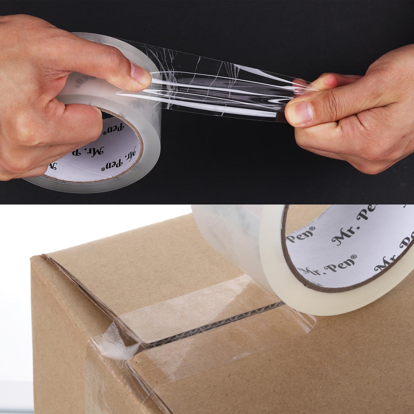 Mr. Pen- Packing Tape with Dispenser, 2 Inch x 60 Yards x 2.5 mil