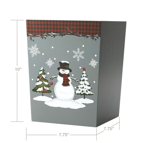 SKL Home Woodland Winter, Wastebasket, Red