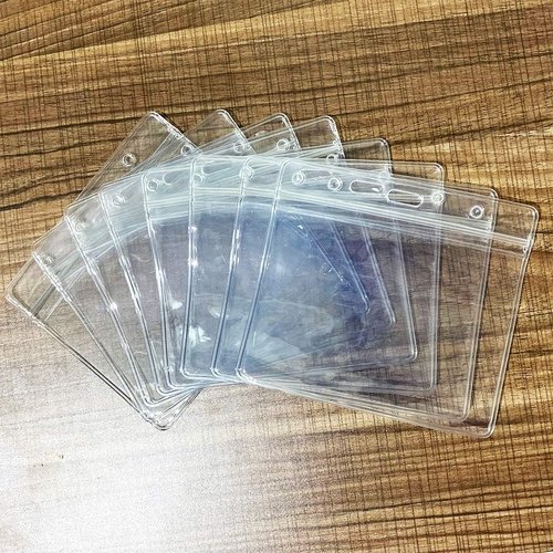 Extra Thick ID Card Badge Holder by [Brand Name] - Waterproof Resealable Zip | Small Size 2.36 x 3.74 Inches, 30 Packs