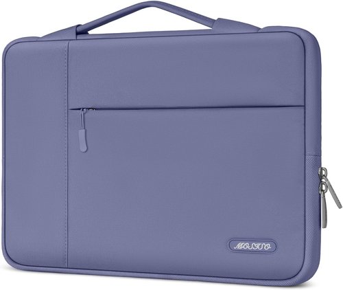 MOSISO Laptop Case - 13.3 Inch Sleeve with Handle | Compatible with MacBook Air/Pro & More - Lavender Gray