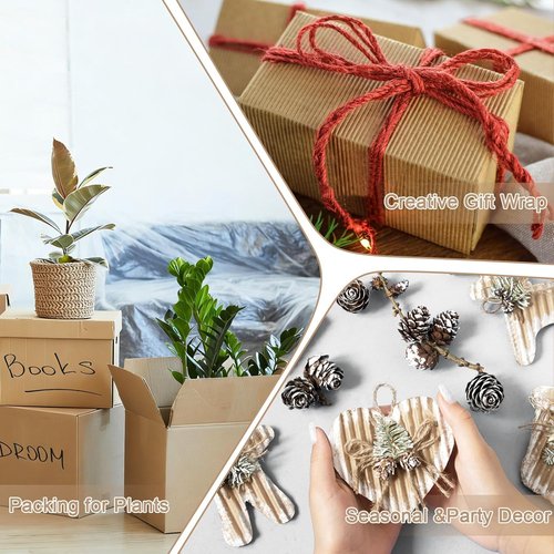Corrugated Cardboard Roll - Heavy Duty 12 x 197 Inch Singleface Paper for Gift Packing & Shipping