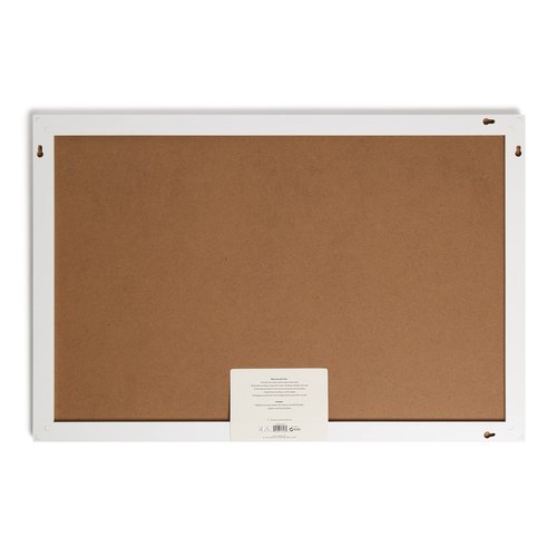 U Brands Magnetic Dry Erase Board, 30"x20", Modern White Wood Style Pin-It Frame, Includes Marker and Magnet