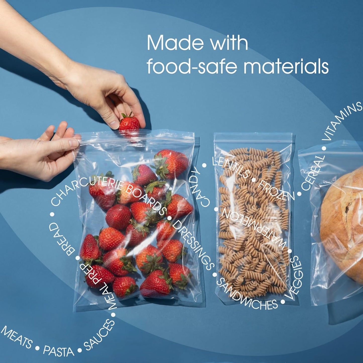 Spartan Industrial - Clear Reclosable Zip Plastic Poly Bags | 12" X 15" | 100 Count, 2 Mil Thickness