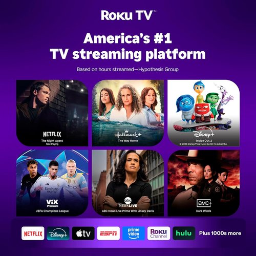 Aurzen D1R Smart Projector - 1080P FHD, Dolby Audio, Auto Focus & Keystone | Roku Streaming Bundle