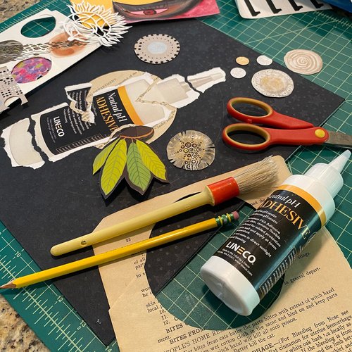 LINECO Neutral pH Adhesive 8 Oz, Acid-Free, All-purpose Glue, Dries Clear and Remains Flexible. Used for Bookbinding and Book Repair, Framing, Collages, Paper Art and Crafts
