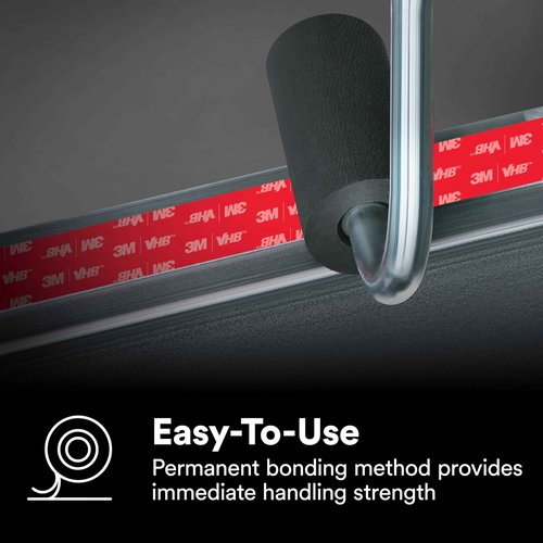 3M VHB Heavy Duty Mounting Tape 4910, Clear, 12" width x 1yd length (1 Roll)