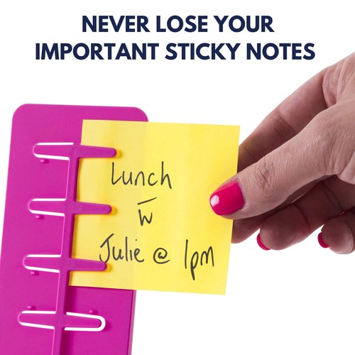 Desk Supplies Organizer Caddy | Desk Stationary Organizer & Photo Display | Sticky Notes Included