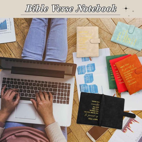 Paterr Employee Team Appreciation Gifts Bulk Thank You Gifts Leather Notebooks Canvas Tote Bags Ballpoint Pens for Employee(Rich Colors, 8 Sets)