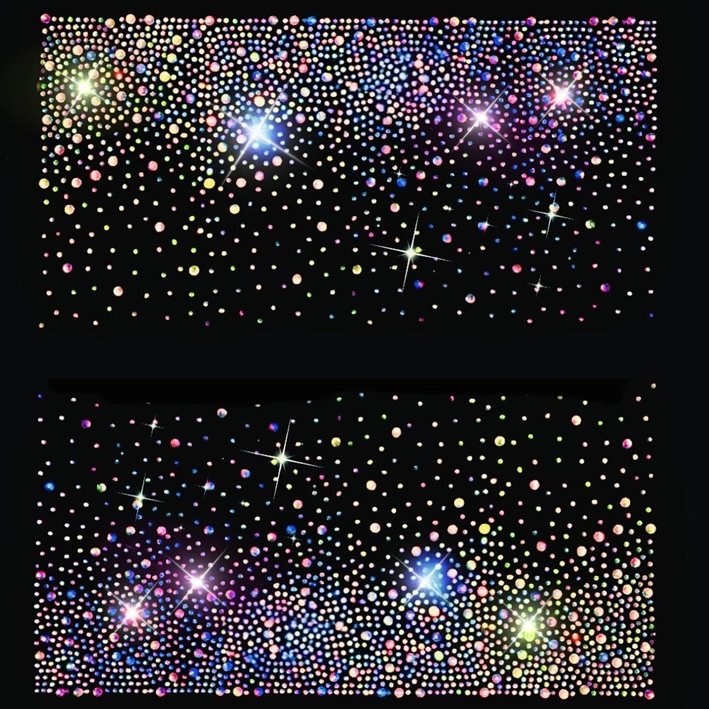 12 Sheets AB Iron on Rhinestone Sheets for Heat Press | Hotfix Rhinestone Transfers, Flat Round Crystal Decals, Glitter Gems Stickers, Iron on Patches for T-Shirts, Denim, Clothing, DIY Crafts
