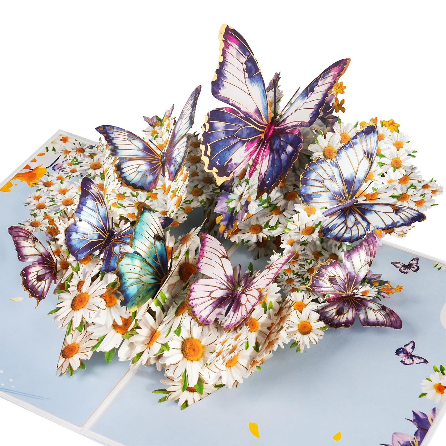 Fiamr 3D Pop Up Birthday Cards for Women -Butterfly Greeting Card, Gift for mother, wife, mom, friend, Girlfriend and sisters For Birthday, anniversary, Thinking of you, Get well - with notes and envelopes