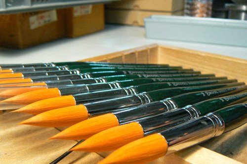 Escoda | Watercolour | Artist Set Conrad Roset | Size 4,8,10 | 3 Brushes | Synthetic Gold Toray + Tendo | Round mop + Round Pointed