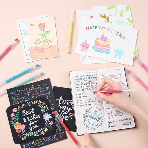 PHOSYNDYE 162 Colors 0.6mm Gel Pen Drawing Set Suitable for Adult Writing, Painting, Coloring, Card Making and Student Supplies