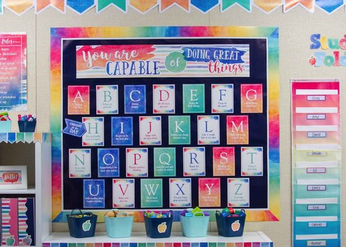 Watercolor You are Capable of Doing Great Things Bulletin Board (Pack of 2)