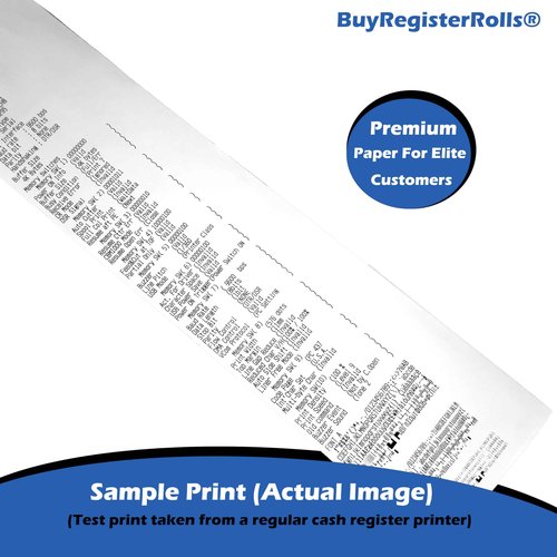 80 GSM Extra Thick Paper (24 Rolls) 3 1/8 x 230 Thermal Paper Receipt Rolls (Heavy Thermal Lenght 200-230ft) fits all Clover POS Cash Register Printers Thermal Paper from BuyRegisterRolls