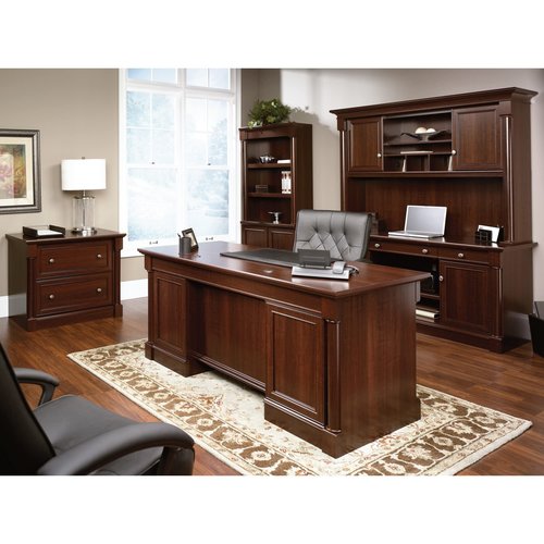 Sauder Palladia Credenza, in Select Cherry finish