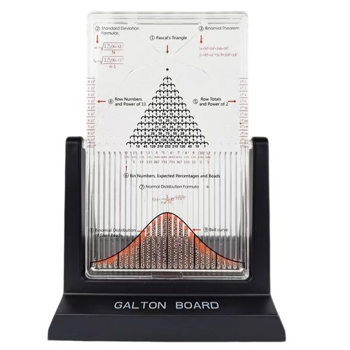 Galton Board Probability Demonstration Model | Effective Statistical Law Experiment Tool for Physics & STEM Education | School Laboratory Teaching Aid with 2800 Metal Beads
