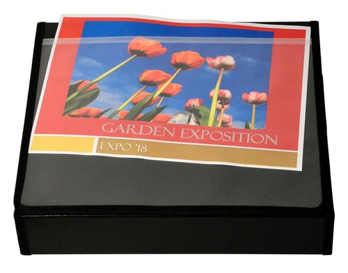 Lion Insta-Cover Ring Binder Easel, 1-1/2 Inches Ring, 1 Binder Easel (40009), Black