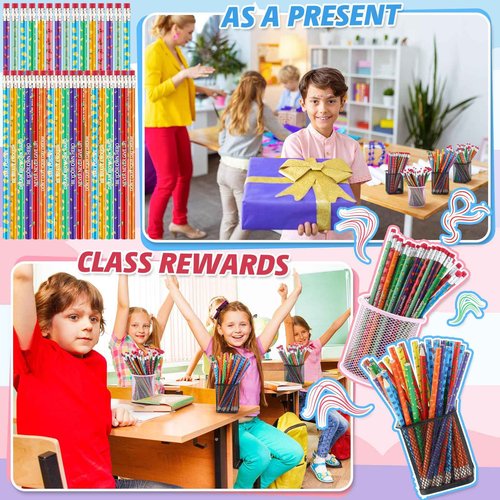 Gersoniel 240 Pcs Scented Pencils Bulk for Kids Inspirational Motivational Cute Fun Fruit Wood Smelly Graphite Pencils with Erasers for School Classroom Office Students Girls Boys Gifts Supplies