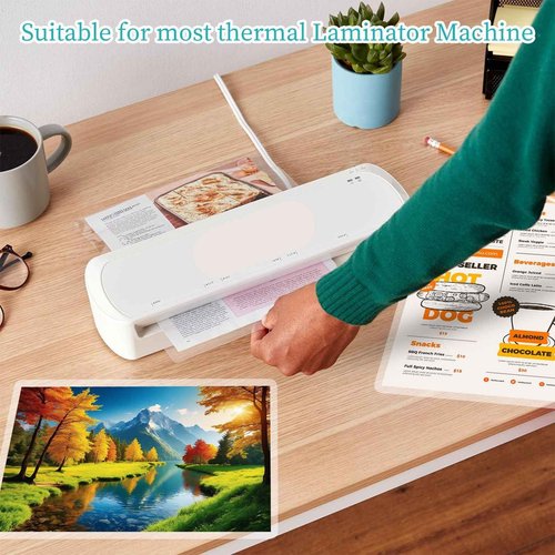 5 Mil Thermal Laminating Sheets 300 Pack, Clear 9" x 11.5" Laminating Pouches Rounded Corner, Holds 8.5 x 11 Inch Sheet, Letter Size Lamination Paper for Laminators