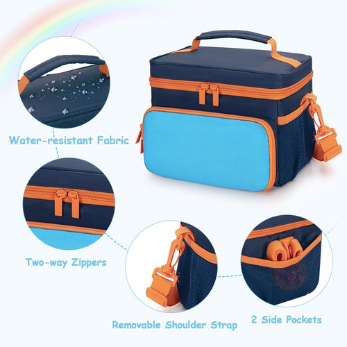 Carrying Case Compatible with Yoto Player (3rd Generation), Card Holder Hold Up to 30 Cards, Travel Storage Bag for Bluetooth Audio Speaker & Headphone Accessories, Blue (Case Only) Patented Design