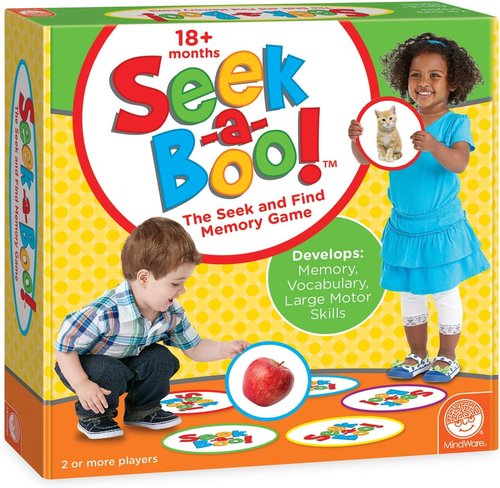 MindWare Seek-a-Boo Memory Game - Engaging Seek and Find Activity with Toddler Flash Cards
