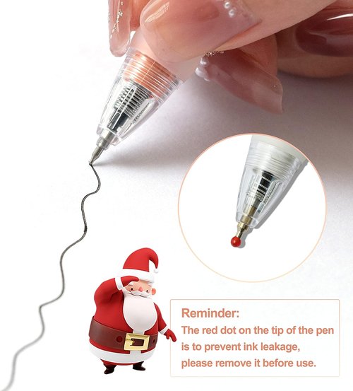 Linbsunne Ballpoint Pens - Medium Point 1mm Black Ink with Super Soft Grip | 6 Count Gold Clip Office Pens for Men & Women