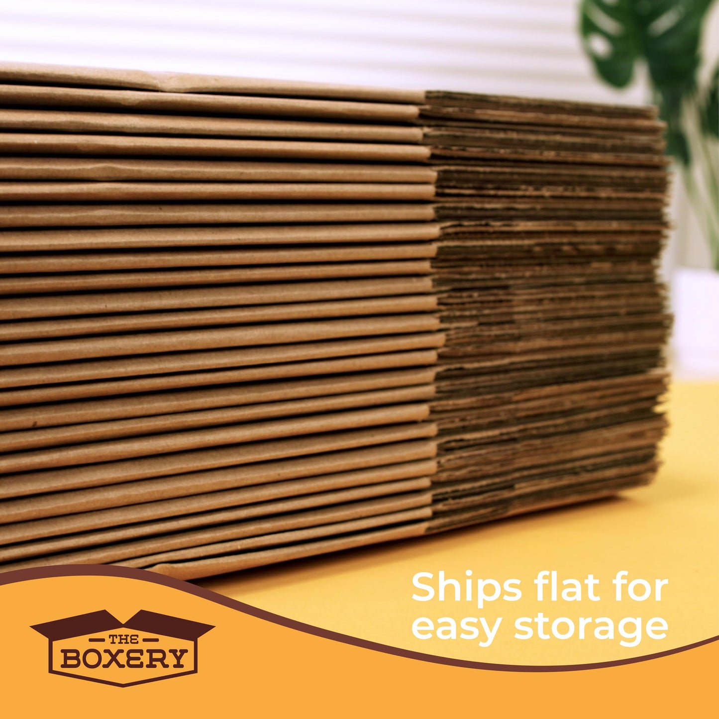 The Boxery 15.5"x15.5"x7" Brown/Kraft Corrugated Cardboard Shipping Boxes 25-Pack | Mailing, Packing, Moving & Storage for Business/Home – Durable - Eco-Friendly, Recyclable - Made in the USA