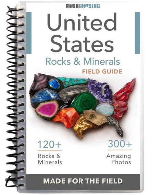 Rocks and Minerals of the United States Field Guide - Waterproof Coating | Discover Crystals, Gems & Geodes