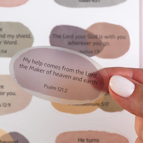 DiverseBee Motivational Bible Verse Stickers - 80 Inspirational Christian Stickers for Water Bottles & Journals