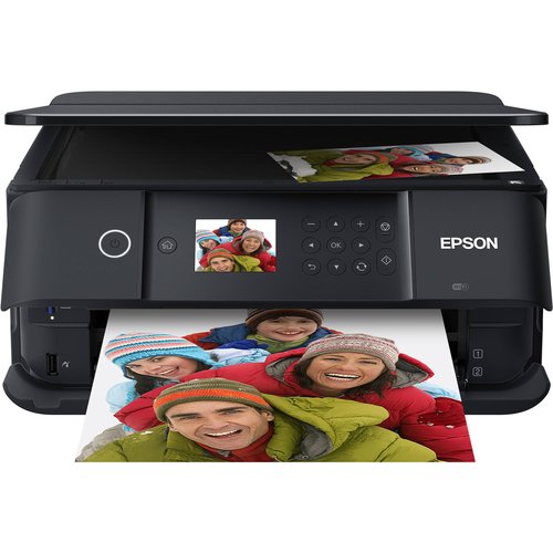 Epson Expression Premium XP-6100 Wireless Color Photo All-in-One Printer - Print, Copy, Scan - 15.8 ppm, 5760 x 1440 dpi, Borderless Photo Duplex Printing, Voice-Activated, Printable CD/DVD