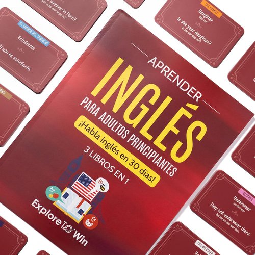 Aprender Inglés | Skiennix 3-in-1 Course for Beginners - 3 Books, 100 Flashcards & Online Access