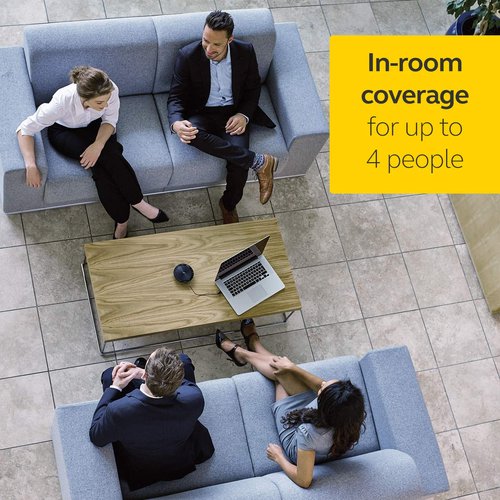 Jabra Speak 410 Corded Speakerphone for Softphones, MS-Optimized – Easy Setup, Portable USB Speaker for Holding Meetings Anywhere with Outstanding Sound Quality