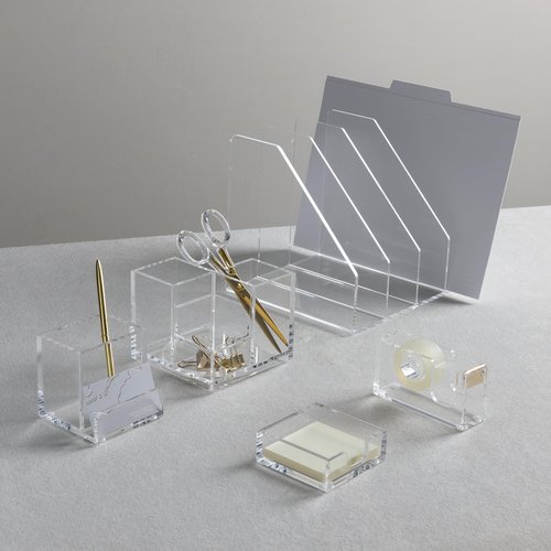 Gartner Studios Acrylic Collator, Clear, Desk Organizer, 10” x 8” x 8”