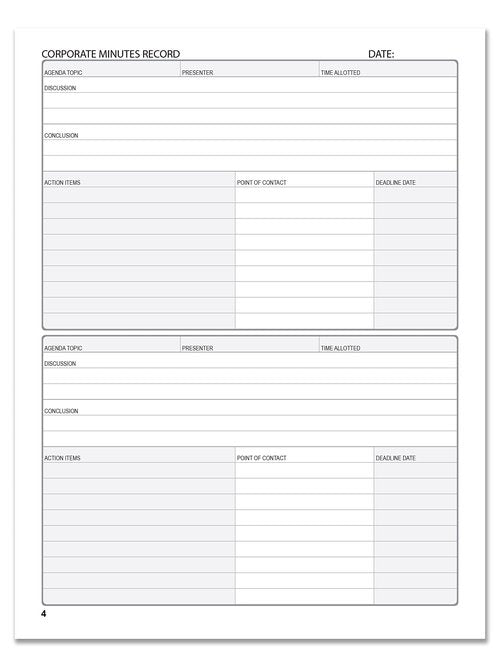 BookFactory Minutes Book/Corporate Minutes Book/Board Meeting Minutes LogBook (168 Pages - 8.5'' X 11”), Black and Burgundy Cover, Black Ribbon, Section Sewn Hardbound (Made in USA)
