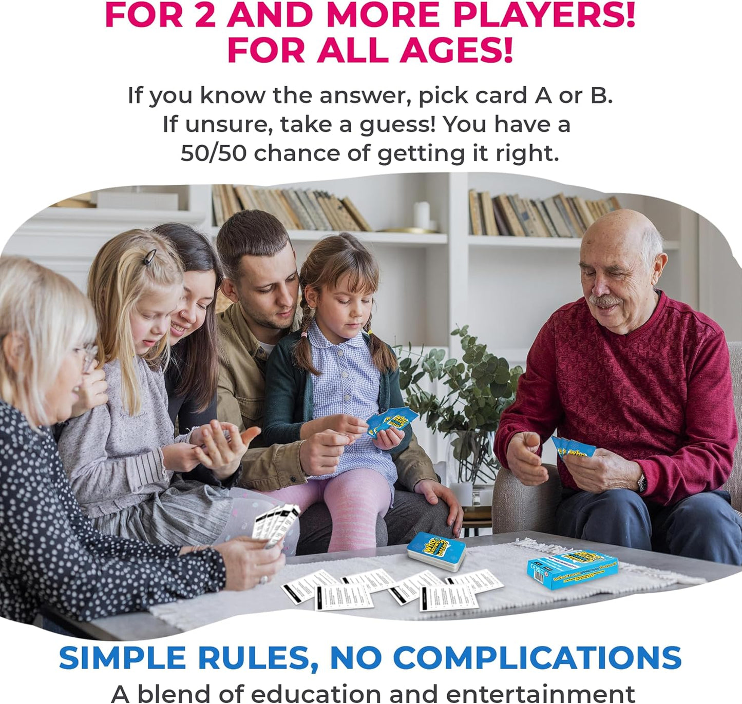 Board Games for Kids 8-12 | Fun Geography Trivia Card Game for Family Game Night – 500+ Questions