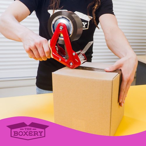 The Boxery 2" x 110 Yards Tan Packing Tape – 36 Roll Carton – Strong Industrial Grade Adhesive for Shipping, Moving & Packaging – Heavy Duty 2.2 Mil Box Sealing Tape