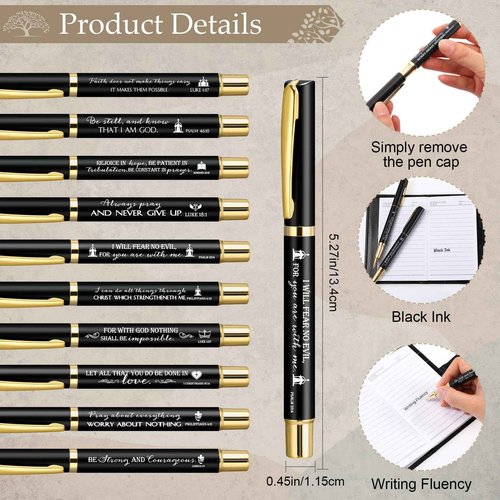 Spakon 20 Sets Christian Gifts Bulk Church Leather Notebook with Pen Pastor Appreciation Gifts Clergy Sunday School Teacher Prayer Journal Religious Bible Study Supplies (English Tree of Life)