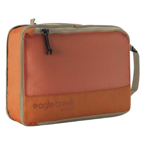 eagle creek Pack-It Reveal Compression Cube - Lightweight Compression Cube for Optimizing Luggage Space - Convenient Top Handle - Easy-Grab Zipper - Washable - Medium - Mandarin