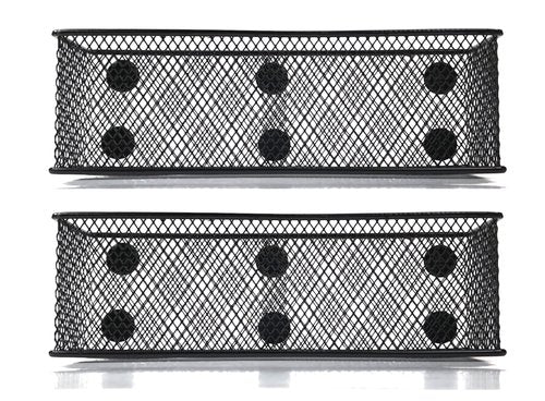 Magnetic Baskets Magnetic Organizer and Holder for Locker or Refrigerator - Pen Holders or Storage Bins for Office and Home