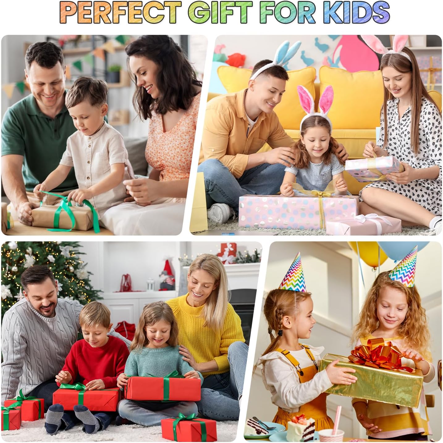 Yangmei Rainbow Colored Pencils - 24 Pack Easter Basket Stuffers for Kids Aged 5-12 | Trendy Art Supplies