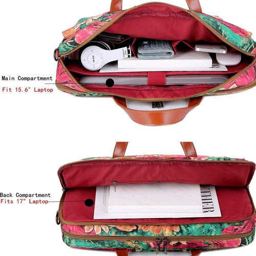 Baosha Multicoloured 17inch Laptop Computer Bag Messenger Bag Briefcase for Women BC-07 (BS)