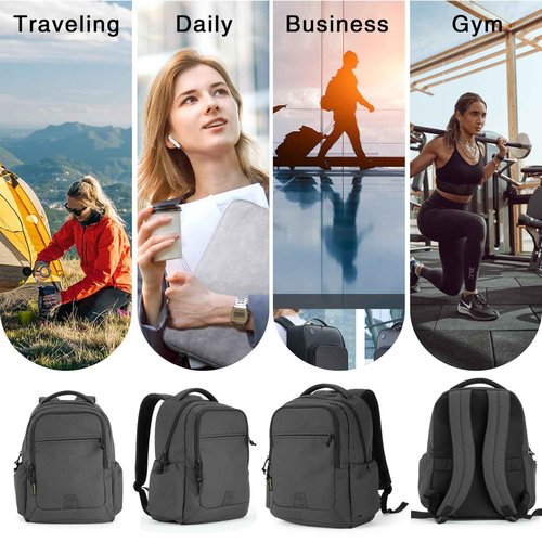 VEAGIA Tactical Travel Laptop Backpacks Large Heavy Duty Work Backpack For Men women Airline Approved (New Black)