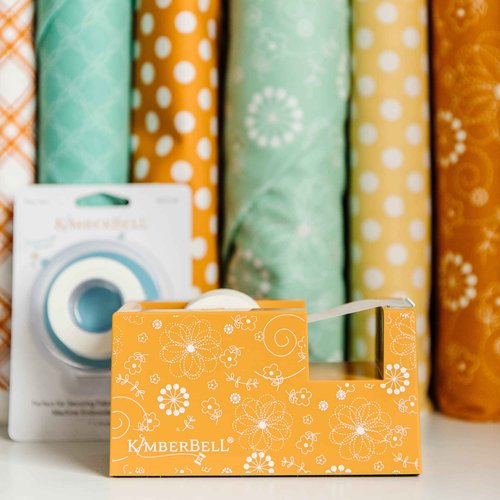 Kimberbell Paper Tape - 6 Rolls, Each: 1" x 10 Yds, Sewing & Machine Embroidery, Easy Attachment, No Sticky Residue, Semi-Transparent, Tears Away with Ease, KDTL100