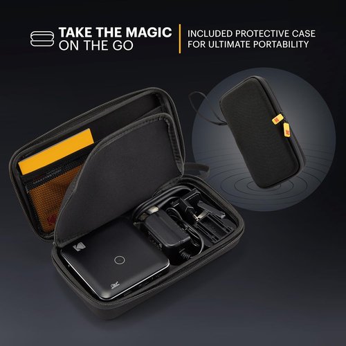 Kodak Luma 150 Wireless Mini Pico Projector - 1080p Support, Built-in Speaker, Rechargeable Battery, Travel Case Included